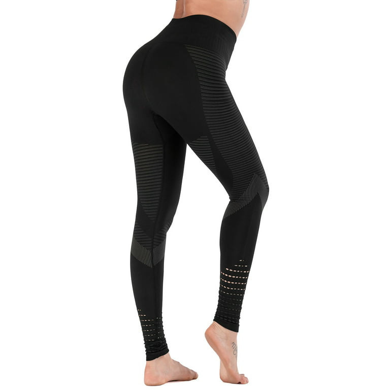 Youloveit Women��s High Waist Seamless Leggings Mesh Breathable Ankle Yoga  Pants Workout Tight Leggings Gym Sport 