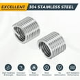 thumbnail image 4 of Uxcell 20pcs Wire Thread Inserts M12 x 1.75 x 1.5D Metric Helical Threaded Sleeve, 4 of 7