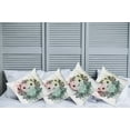 thumbnail image 2 of Ambesonne Animal Throw Pillow Cover 4 Pack, French Bulldog Flowers, 24", Pale Green Pale Pink, 2 of 5