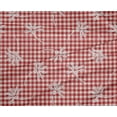 thumbnail image 4 of oneOone Silk Tabby Red Fabric Block Sewing Craft Projects Fabric Prints By Yard 42 Inch Wide, 4 of 6
