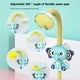thumbnail image 4 of Juguetes de baño para bebés Ducha eléctrica - Cabezal de ducha de baño para niños con ventosa Ducha eléctrica Cabezal de lluvia Tiempo de baño para niños Juego de elefantes Juguetes de animales 4 X 1.5V AAA requerido (no incluido) Ormromra LRWJ151, 4 of 6