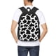 thumbnail image 4 of Balery Cow Print Black White Mochila para hombre y mujer - Tela Oxford 600D resistente - Gran capacidad, resistente al agua, ideal para la escuela, viajes y senderismo, 4 of 6