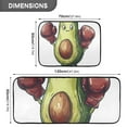 thumbnail image 3 of Avocado Mascot Kitchen Mats Non Slip Standing Desk Mat Runner Rug Washable Kitchen Rugs for Floor 2PCS, 3 of 7