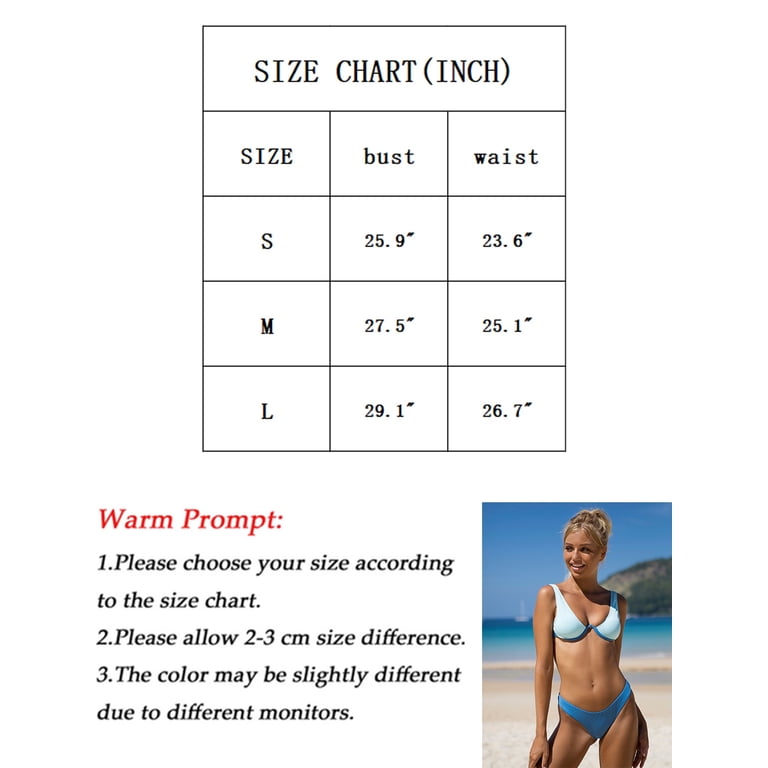 BIKINX Women's Triangle Thong Bikini Sets for Women Swimsuits