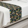 thumbnail image 2 of Floral Bed Runner, Continuous Pattern with Abstract Colorful Design Flowers, Decorative Accent Bedding Scarf for Hotels Homes and Guestrooms, Queen, Multicolor, by Ambesonne, 2 of 2