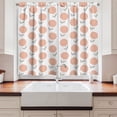 thumbnail image 2 of Ambesonne Botanical Kitchen Curtains, Pastel Floral Spring, 55"x39", Peach Sage Green, 2 of 3