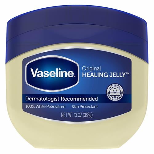 Vaseline Healing Jelly Original White Petroleum Jelly Protectant For Dry Cracked Skin And Eczema Relief Pure Petroleum Jelly 13 Oz - Pack of 2