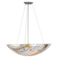 thumbnail image 6 of Meyda 133208 24 in. Metro Fusion Ramoscelli Glass Inverted Pendant, White Irid & Root Beer Frit & Black & White, 6 of 7