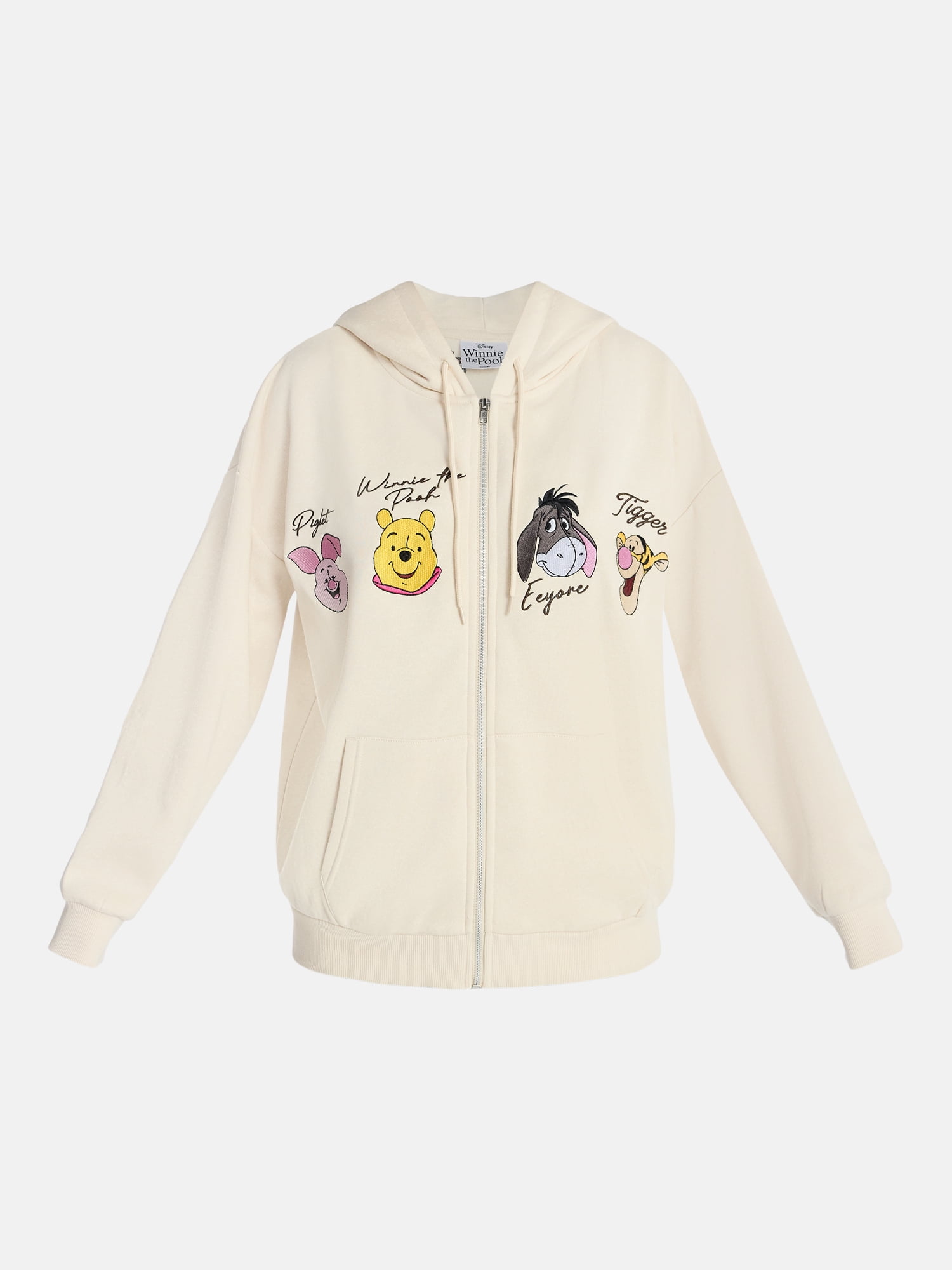 Winnie the Pooh Womens AOP Zip Hoodie, Sizes 1X-4X