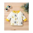 thumbnail image 5 of Seyurigaoka Baby 3 Pcs Set, Buttoned Romper Round Neck Tops Long Pants Bodysuit, 5 of 9