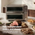 thumbnail image 2 of Ninja 12-in-1 Pro Smart XL Double Toaster Oven, with Smart Finish and DualZone Technology, Air Fry, Bake, Air Roast, Toast, Pizza and More, DCT871 Stainless Steel, 2 of 13