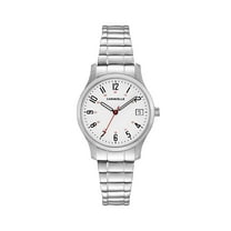 Caravelle Designed By Bulova Women's Stainless Steel Expansion Bracelet Easy Reader Watch 43M119
