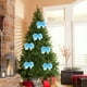 thumbnail image 3 of Decoraciones Del Árbol de Navidad: Decoraciones de Fiesta de Bricolaje con Arco de Navidad de Pelo Largo, 3 of 5