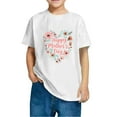thumbnail image 2 of Spazoro Toddler Girls T-shirts, Summer Casual Graphic Crewneck Short Sleeve Tops Tee White Size 3-4T, 2 of 4