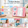 Pink 3-in-1 Visual Timer with Task Planning Board for Home, School, and ...