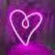 thumbnail image 3 of Heart Shape LED Neon Light - Neon Wall Lamp or USB Powered - Night Light, 3 of 5
