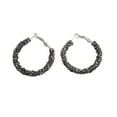 thumbnail image 2 of Heliisoer Vintage Minimalist Inlaid Diamond Metal Flash Gift Full Diamond Earring Micro Inlaid Diamond, 2 of 2