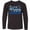 AB-Black, variant on Inktastic Happy Holidays Blue Snowflakes Long Sleeve Youth T-Shirt