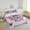 thumbnail image 3 of Wolf Print King Bedding Sets Animal Wildlife Comforter Set,Tribal Mandala Floral Duvet Insert Pink Oil Painting Down Comforter,Modern Ombre Bedding Comforter Sets, 3 of 7