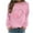 Pink, variant on LIaqionyy Womens Valentine's Day Sweatshirt Crew Neck Pullover Shirts Graphic Heart Sweatshirts Tops