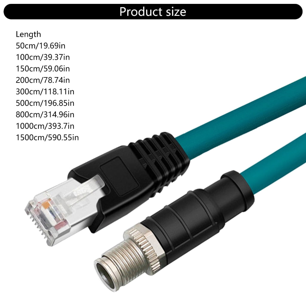 RJ45 To 12 X Coded 8Pin Ethernet Cable 12 8 Pin X-Coded Male to Rj45 Cable