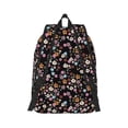thumbnail image 3 of Daiia Daisies Flowers Vintage Canvas Backpack for Men and Women ,Hiking Backpack,Travel Laptop Bag for School,Large Capacity Backpack, 3 of 8
