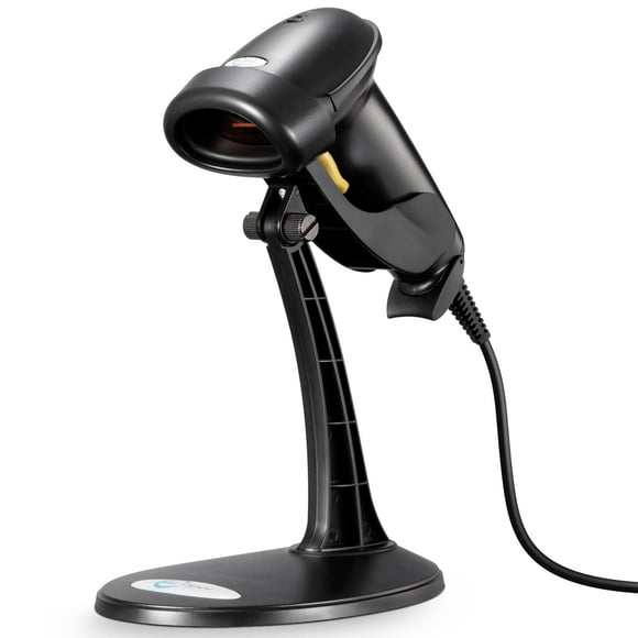Escáner de código de barras Esky portátil con cable y soporte USB Laser 1D