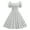 White, variant on Wiyuqeen Vintage 1950s Dresses for Women Polka Dot Puff Short Sleeve Square Neck Dresses Smocked A Line Swing Dresses Cocktail Party Dresses