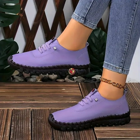 

hotio 2024 Everyday Elegance: Versatile Lightweight Women s Sneakers Comfy Non Slip Sole All Season Lace Ups