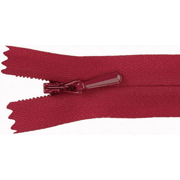 Unique Invisible Zipper 22"-Burgundy