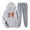 Gray, variant on Feancey Sweatsuit for Women Novelty Love Heart Print Hoodies and Sweatpants 2 Piece Sets Valentines Day Cute Tracksuit Set with Pockets Beige XL