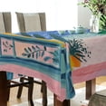 thumbnail image 5 of Yayeee Tablecloths 60" x 108" Rectangle Wrinkle Resistant Party Table Cover, Pink Seaside, 5 of 8