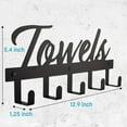 thumbnail image 4 of Aesthetic Bathroom Towel Rack for Wall Mount, Space Saving and Easy to Install Towel Holder Hooks - The Perfect Addition to Your Bathroom Decor, 4 of 7
