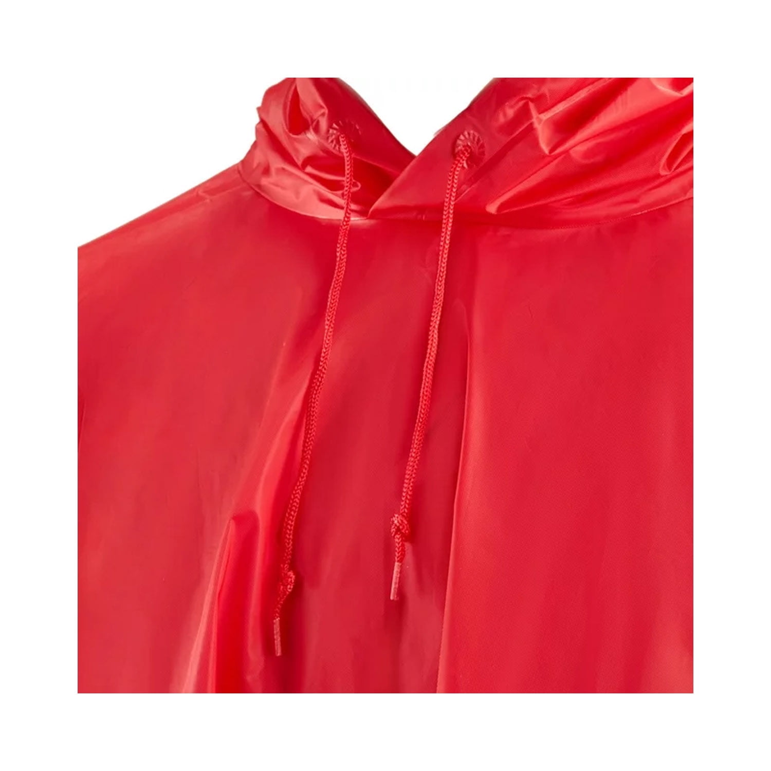 Ozark Trail Adult Poncho Raincoat 3/4 Sleeve for Men and Women, Red