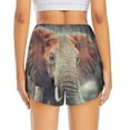 thumbnail image 4 of Goofa Elephant in Smoke Printed Women 2 in 1 Running Shorts,Quick Dry Athletic Workout Shorts,High Waisted Athletic Shorts with Liner Pockets-XX-Large, 4 of 9