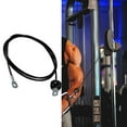 thumbnail image 3 of Fitness Pulley Cable, Replacement Cable Machine Accessories,Cable Pulley Attachments Heavy Duty Steel Wire Rope for Home Gym , Fixed 1.4m, Multi, 3 of 8