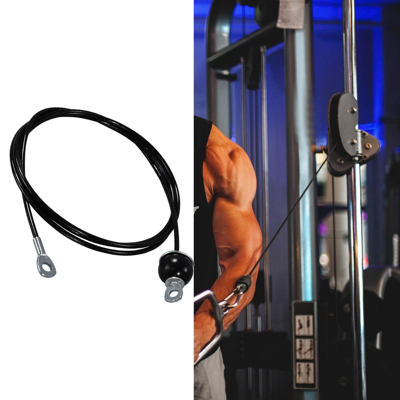 Ximing Diy Pulley Fitness Pulldown Cable Replacement For Pulley System Cable Machine Workout Equipment Steel Wire Rope 2m 2m Other Multi