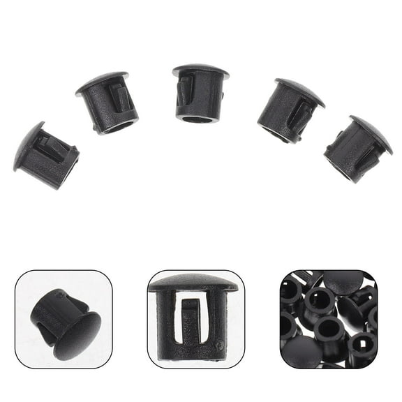 FOMIYES 100pcs Hole Plugs Plastic Furniture Hole Covers Cabinet Insert End Caps Tubing Plug End Caps
