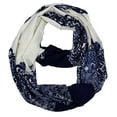 thumbnail image 1 of Peach Couture Vintage Womens Bohemian Design Infinity Loop Scarves (Damask Navy/White), 1 of 1
