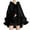 Black, variant on Women's Hooded Poncho Cape Sleeveless Cardigan Cloak With Trim Fashion Top