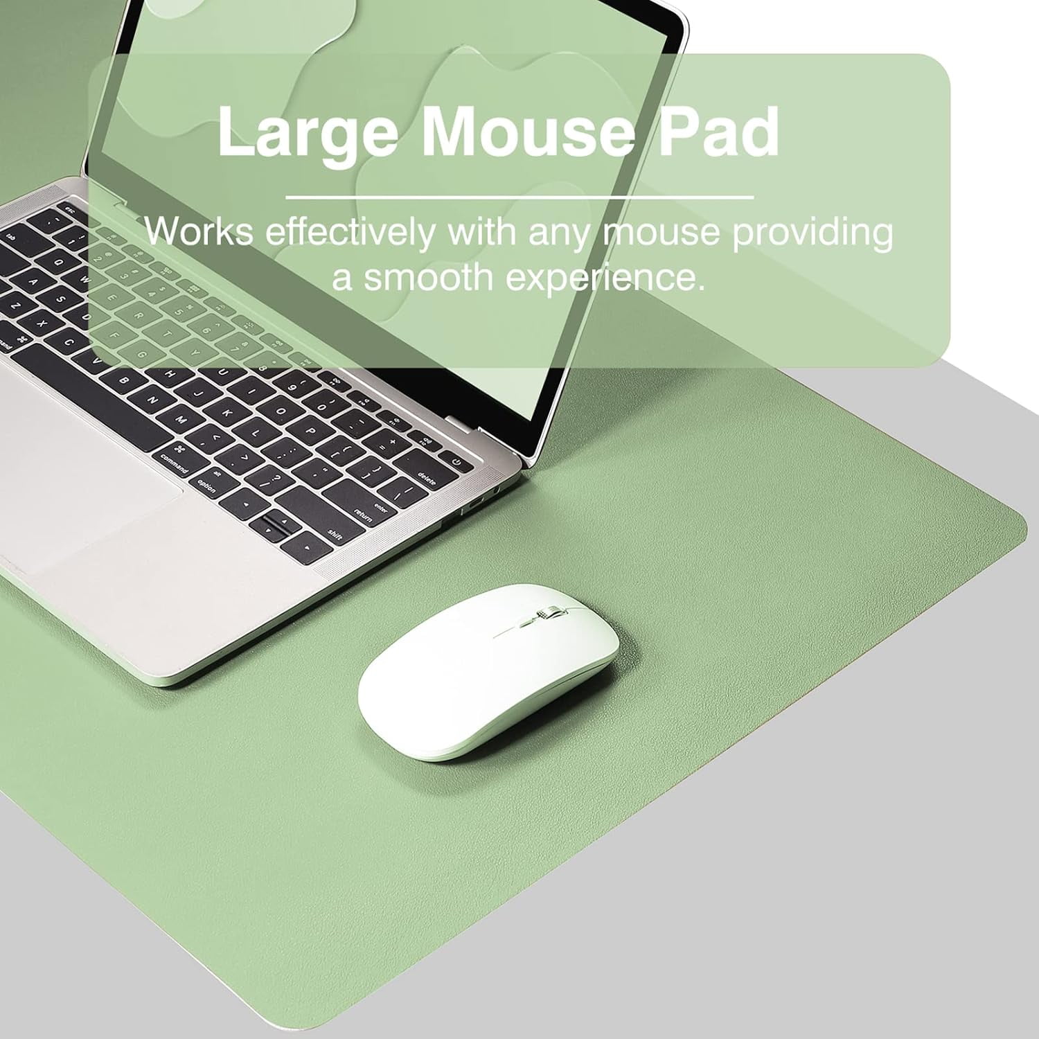 TOWWI Dual Sided Desk Pad Large Desk Mat Waterproof Desk Blotter Protector Mouse Pad Leather Desk Pad Large for Keyboard and Mouse 32 x 16