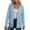 Light Blue, variant on RYRJJ Women Cable Knit Cardigan Sweater Long Sleeve V-Neck Button Down Cardigans with Pockets Lightweight Fall Sweater Coat(Light Blue,S)