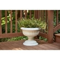 thumbnail image 6 of Southern Patio Dynamic Outdoor 18" Resin Grecian Urn Planter Pot, White (2 Pack), 6 of 8