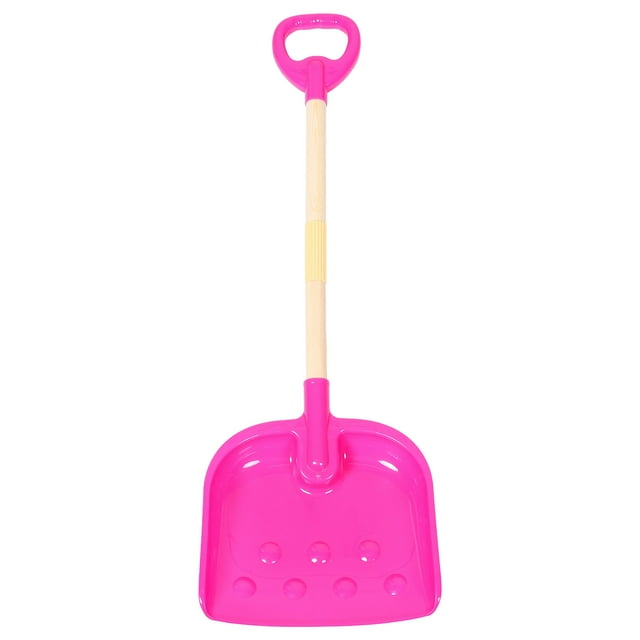 ColoMX Pala de invierno para niños, pala de nieve de plástico, palas portátiles para niños para cavar nieve, playa, juguetes de invierno, rosa sin caja