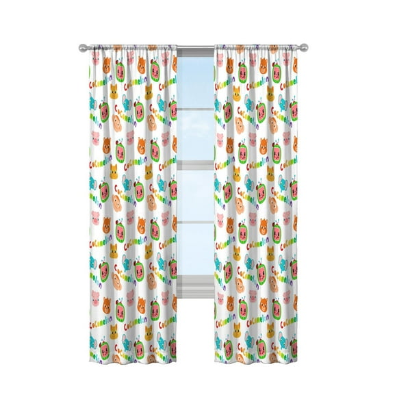 Cocomelon Animals Room Darkening Window Panels, Set of 2
