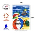 thumbnail image 3 of Toland Home Garden Beach Balls-Welcome to Cape Cod summer Beach Flag Double Sided 28x40 Inch, 3 of 5