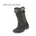 thumbnail image 5 of Dream Pairs Kids Boys & Girls Snow Boots Insulated Waterproof Winter Snow Boots KRIVER-1 BLACK/GREY Size 4, 5 of 5