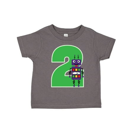 

Inktastic 2nd Birthday Robot Party Gift Toddler Boy or Toddler Girl T-Shirt