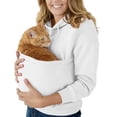 thumbnail image 2 of Comdrip Womens Hoodies, Womens Oversized Hoodies Large Pocket Sweatshirts Fashion Pullover Women's Loose Casual Sweatshirts Essentials Hoodie White S, 2 of 4
