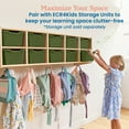 thumbnail image 5 of ECR4Kids Scoop Front Plastic Storage Bins, Multipurpose Organization, Hunter Green, 10-Piece, 5 of 9
